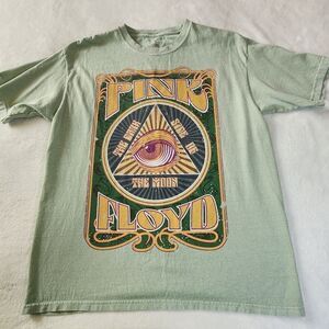 Pink Floyd Dark Side Of The Moon Light Green Tshirt With Graphic Size Medium